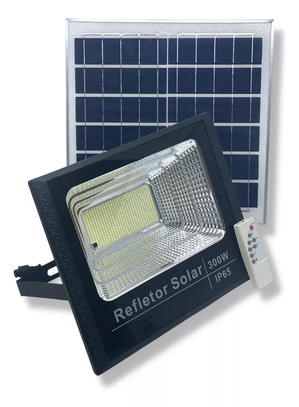 Refletor Luz Solar 300w Led Holofote 6000k Lâmpada Solar